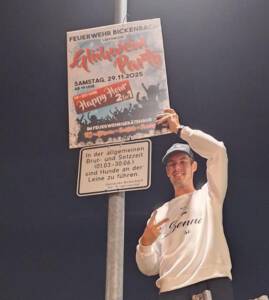 2025-11-13 Plakatierung Glühweinparty